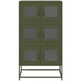  Visoka ploča maslinasto zelena 68x39x123 cm čelik | Eponuda.ba