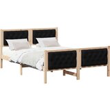  Okvir za krevet s uzglavljem Crna 140 x 190 cm tkanina | shoptok.hr