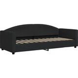  Dnevni krevet na razvlačenje s ladicama crni 80x200 cm tkanina | shoptok.hr