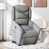 Maison Chic Električni masažni naslanjač - Relax naslanjač s funkcijo vstajanja svetlo siv, (22042506) Cene