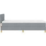 vidaXL vzmetnica s škatlo z vzmetnico svetlo siva 90x200 cm tkanina | Shoptok.si