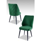 Hanah home Pufi - Green, Black GreenBlack Chair Set (4 Pieces) | ePonuda.com