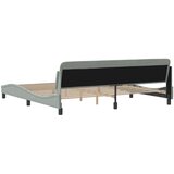  Okvir za krevet Dover svjetlosivi 200 x 200 cm baršunasti | shoptok.hr