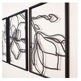  Zidna dekoracija Floral Line-APT529LS, 46x69 cm, 1,2 mm, Crna | Eponuda.ba