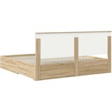  Okvir za krevet s uzglavljem Sonoma hrast 200 x 200 cm | shoptok.hr