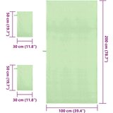 vidaXL Komplet športnih brisač 3 pcs Zelena Poliester in poliamid | Shoptok.si