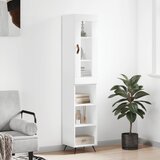 vidaXL Visoka omara bela 34,5x34x180 cm inženirski les | Shoptok.si
