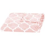  Luksuzna Deka 200 x 220 cm - Svijetlo-ružičasta s Maroko Uzorkom | shoptok.hr
