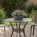vidaXL Metalna sadilica Crna Metal 35 x 35 x 15 cm Izdržljiva Cijene