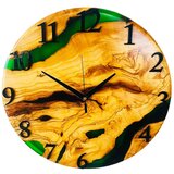  Drveni sat od maslinovog drveta 40 cm | shoptok.hr