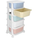 springos pokretni ormarić s 5 ladica na kotačima, 89 x 36 x 35 cm | shoptok.hr