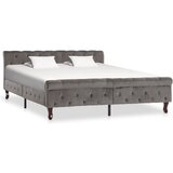  Posteljni okvir siv žamet 160x200 cm | Shoptok.si