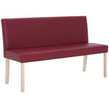  Klupa od umjetne kože 139,5 cm crvena boja vina | shoptok.hr