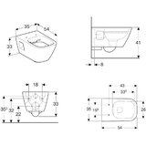 Geberit Selnova Square Rimfree WC šolja 501.546.01.1 | ePonuda.com