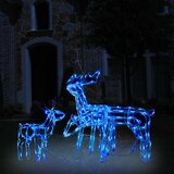 vidaXL 3-dijelna božićna rasvjeta sa sobovima i 229 LED žarulja | shoptok.hr