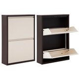 Woody Fashion Ggmbayk2002 browncream shoe cabinet