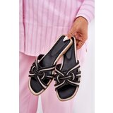 Boto Womens Flat Sandals With Intertwining Straps Black Acimine | ePonuda.com