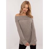 Italy Moda Sweater-DHJ-SW-A2449.33-dark beige | Shoptok.si