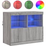  The Living Store Komoda z LED lučkami siva sonoma 81x37x67 cm - Komoda, (21502401) | Shoptok.si