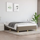  Okvir za krevet bez madraca smeđesivi 140x200 cm od tkanine | shoptok.hr