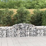 vidaXL Lučne gabionske košare 11 kom 300x50x60/80 cm pocinčano željezo | shoptok.hr