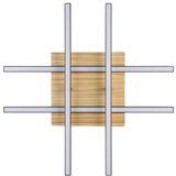 Eglo LED plafonjera Marinello 1, 2800 lm, crna/borovina, 50 cm, 99793 | shoptok.hr