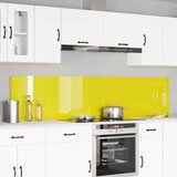 vidaXL Zaščita za kuhinjo 2 pcs Rumena 110 x 50 cm kaljeno steklo Cene