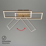 BRILO prigušiva stropna LED svetiljka LED/30W/230V 3000K braon | Eponuda.com