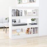 vidaXL Knjižna omara/pregrada bela 100x30x103 cm Cene