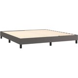  Krevet s oprugama i madracem sivi 180 x 200 cm od umjetne kože | shoptok.hr