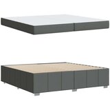  Krevetna konstrukcija Tamno siva 200 x 200 cm tkanina | shoptok.hr