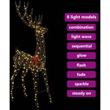  3D Ruzvelt 250 LED lampica Topla bijela 180 cm Ratan | shoptok.hr
