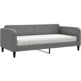  The Living Store Dnevna postelja z vzmetnico temno siva 90x200 cm blago - Dnevna Postelja Z Vzmetnico, (21450080) | Shoptok.si