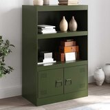 Maison Chic Komoda - Predalnik olivno zelena 67x39x107 cm jeklo, (21715657) | Shoptok.si