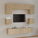 The Living Store Komplet TV omaric 8-delni sonoma hrast konstruiran les - Komplet TV Omaric, (21373930) Cene