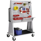 eurokraft pro voziček za orodje, vxdxš 1564 x 1010 x 650 mm, 2 vrtljivi kolesi z zavoro, 2 fiksni kolesi | Shoptok.si