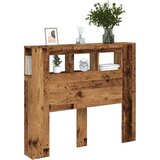 vidaXL LED uzglavlje boja drva 120x18,5x103,5 cm konstruirano drvo | shoptok.hr