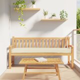 vidaXL Palične blazine za klopi 2 kosa Krem 200x40x8 cm Oxford tkanina Cene