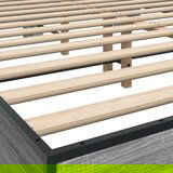  Okvir za krevet boja hrasta 150x200cm konstruirano drvo i metal | shoptok.hr