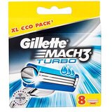 Gillette Mach3 Turbo nadomestne britvice 8 ks za moške | Shoptok.si
