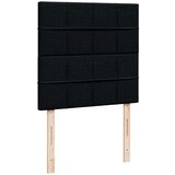 vidaXL Otomanski posteljni okvir z vzmetnico črn 90x190 cm blago | Shoptok.si