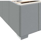  Krevetna konstrukcija Svjetlosiva 200 x 200 cm tkanina | shoptok.hr