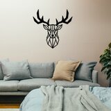 Atelier Del Sofa Zidna dekoracija Deer2, 51x51 cm, 1.2mm, Crna Cene
