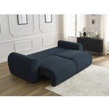Bobochic Paris Tamno plava sklopiva sofa od samta 257 cm Lucien – | shoptok.hr