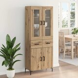  Highboard 2 kom. Umjetnički hrast 69,5 x 34 x 180 cm | shoptok.hr