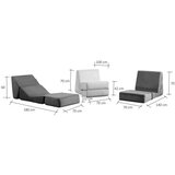 Atelier Del Sofa Fotelja na razvlačenje Origami, 100x70x70 cm, Smeđa | Eponuda.ba