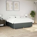 vidaXL okvir kreveta bez madraca tamnosivi 180x200 cm od tkanine | shoptok.hr