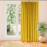  Curtain MILANA color mustard style classic 10cm tab tops chenille 560x175 HOMEDE | shoptok.hr