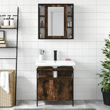  2-dijelni set kupaonskog namještaja dimljena boja hrasta drveni | shoptok.hr