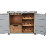  Stalak za boce Home ESPRIT Siva Nebesko plava 77 x 41 x 64 cm | shoptok.hr